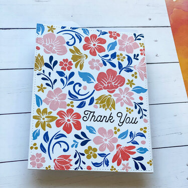 Paper rose clean & simple floral cards