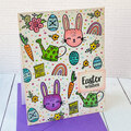 Set of whimsical Easter cards