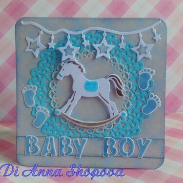 A &#039;Baby Boy&#039; card by Di Anna Shopova