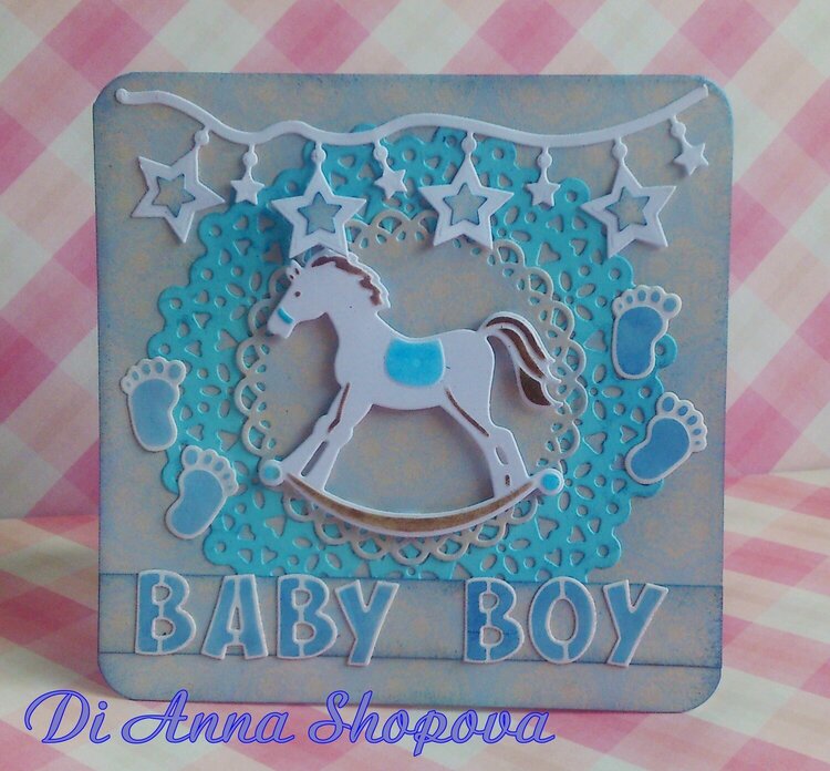 A &#039;Baby Boy&#039; card by Di Anna Shopova