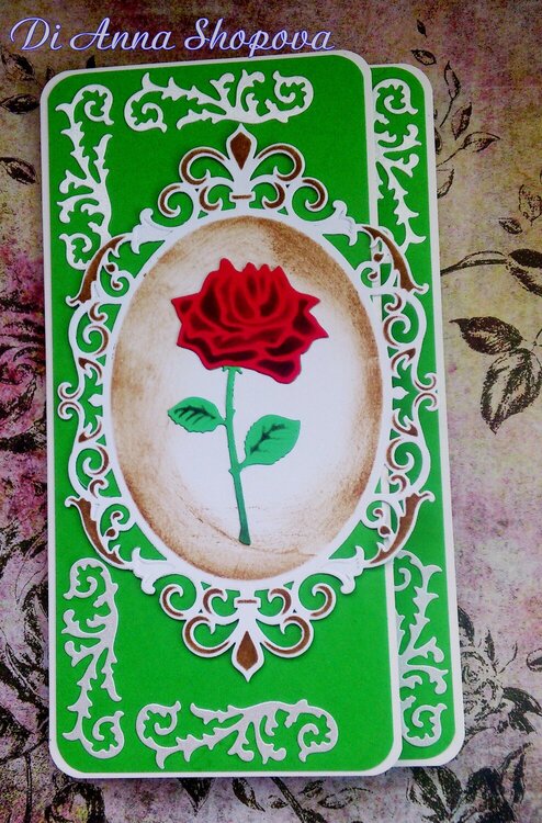 Clutch card Rose