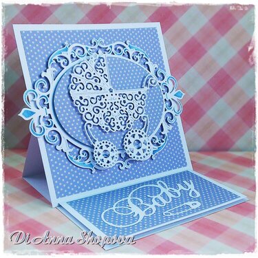 Baby boy 3D easel card