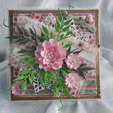 3D Floral Card