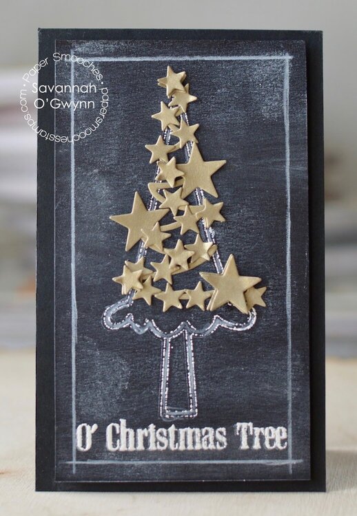 O Christmas Tree Chalkboard Card