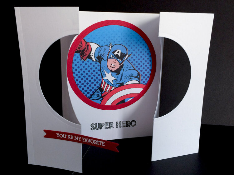 Super Hero Fold-Out Card