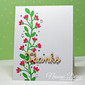 Floral Thanks Card