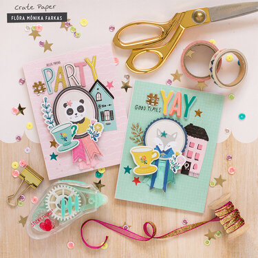 Crafty Party Invitation - Crate Paper DT