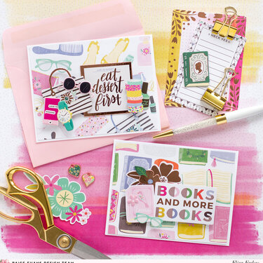 Cards for girls - Pink Paislee Paige Evans DT