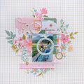 Lovely Blooms Layered Embellishments Layout
