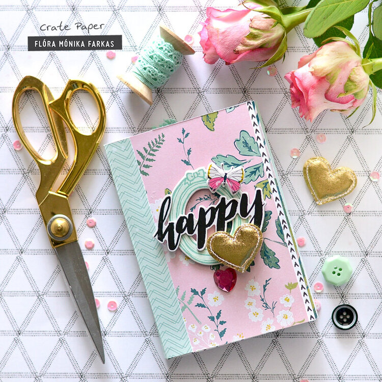 Happy Heart mini album - Crate Paper DT