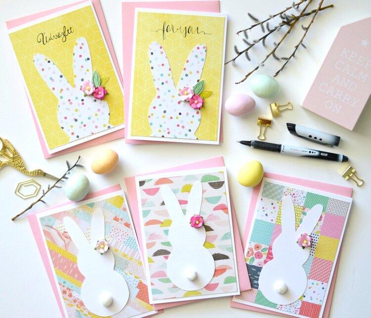 Pink Paislee Easter cards