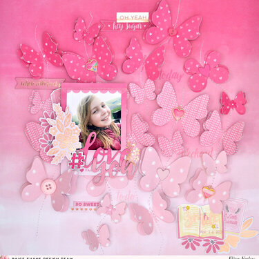 Monochromatic Layout - Pink Paislee - Paige Evans DT