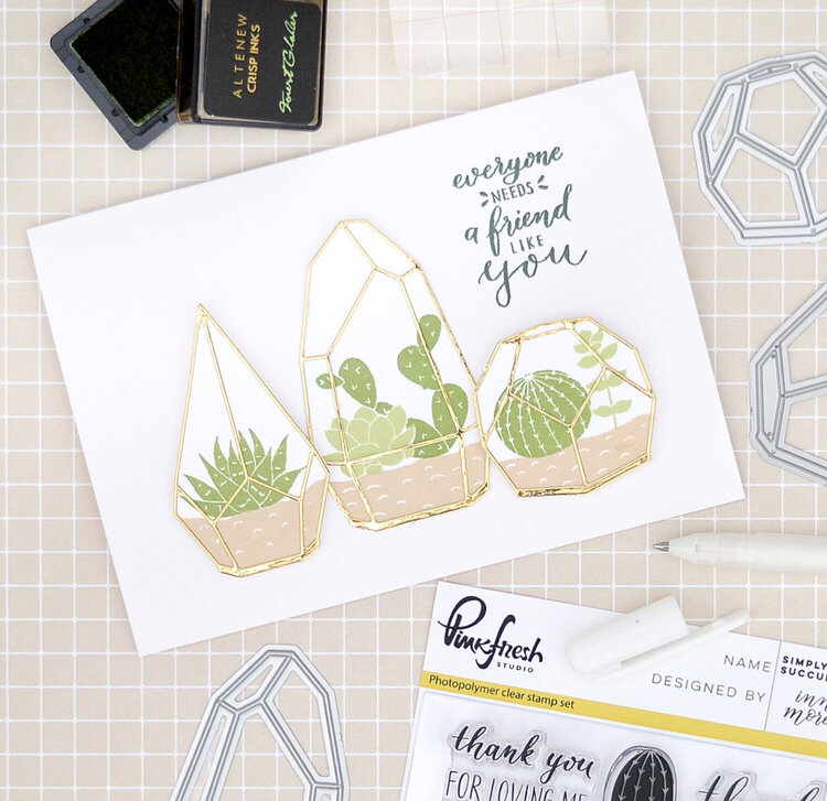 Terrarium Cards - Pinkfresh Studio DT