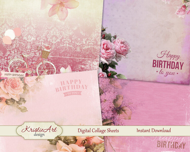 Birthday Flowers cards