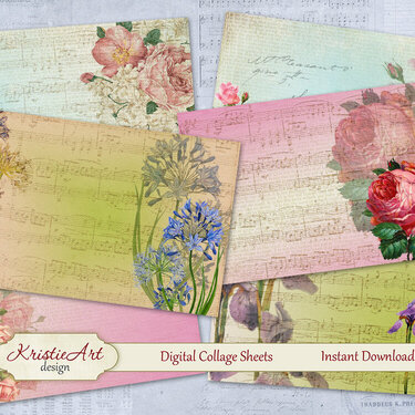 Flowers World ATC cards