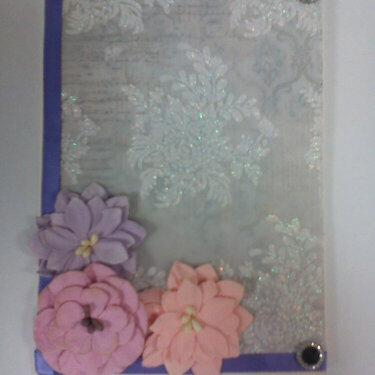 Flower shiny card