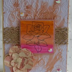 Rose card