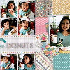 Smile, Happiness is Eating Donuts Layout