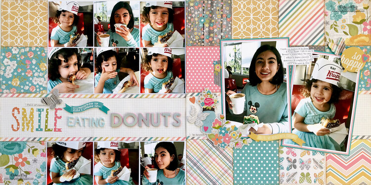 Smile, Happiness is Eating Donuts Layout
