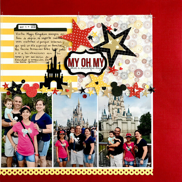 My Oh My What a Wonderful Day Layout