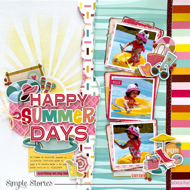 Happy Summer Days Layout