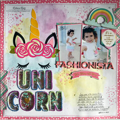 Unicorn Fashionista Layout