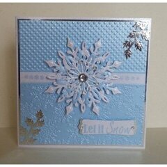 Blue Snowflake Card