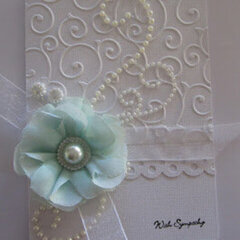 Turquoise Flower Card