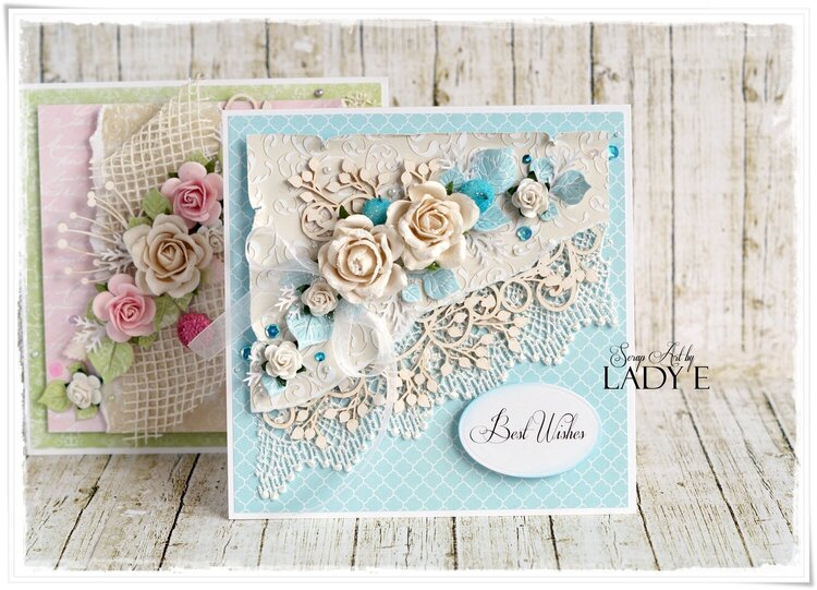 Shabby chic blue