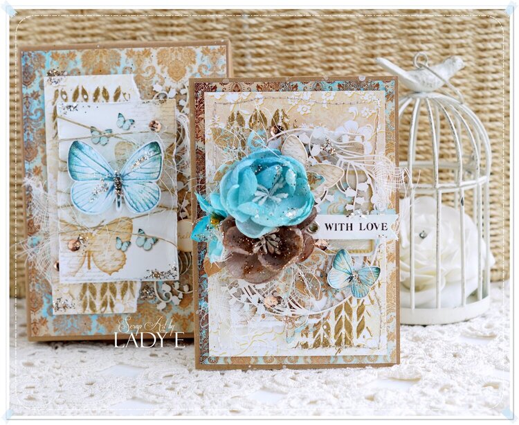 Blue &amp; Turquoise Card Set