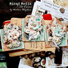Mixed Media Square ATC Cards