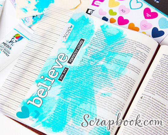 Inspired Faith: Lesson 1 - Acrylic Paint Scraping