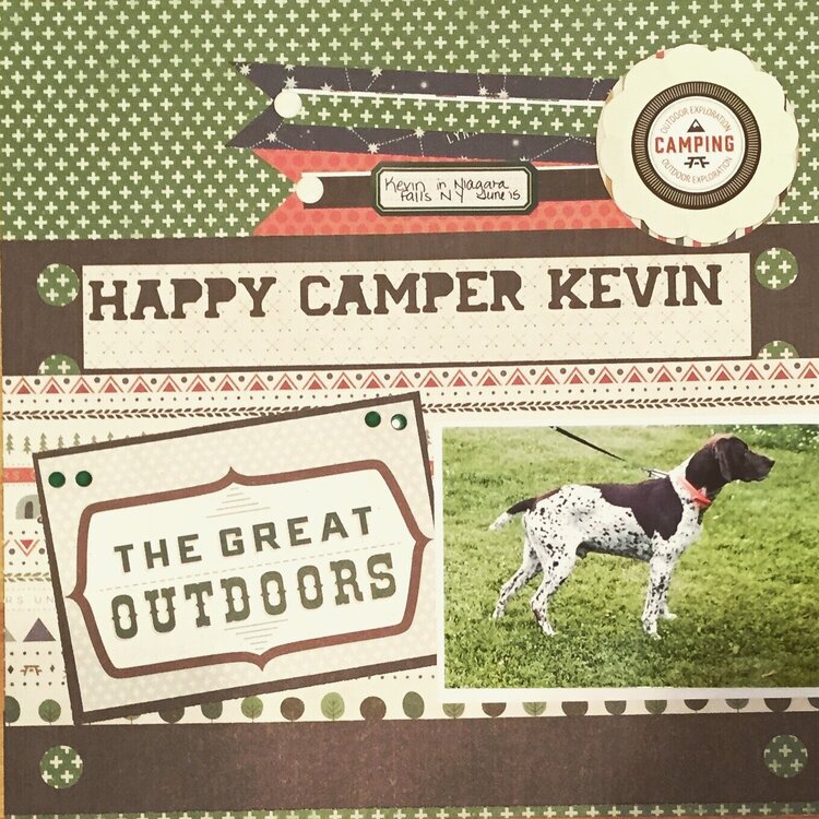 Happy camper Kevin