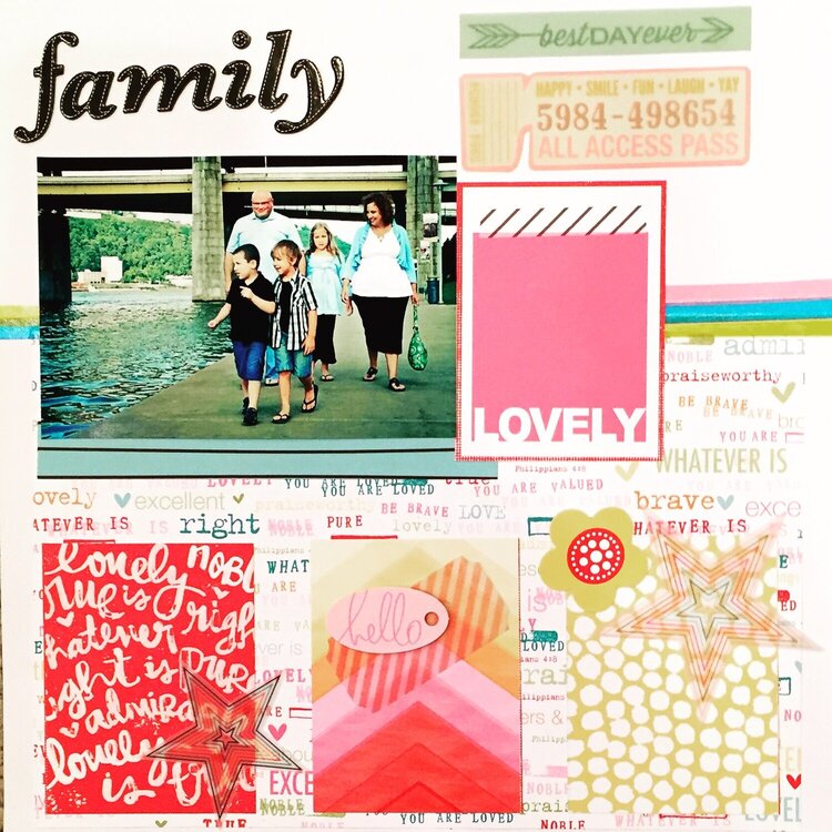 Family bella blvd whatever is lovely collection illustrated faith