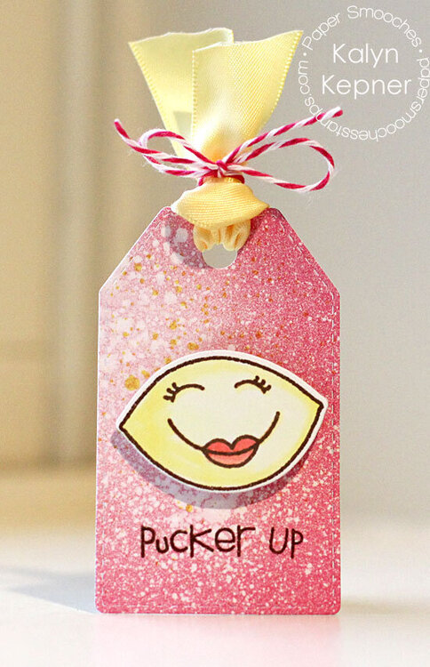 Pucker Up Valentine Tag