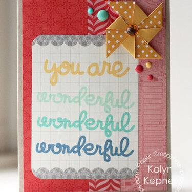 You Are Wonderful Card