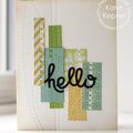 Stitched Hello Card