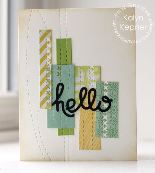 Stitched Hello Card