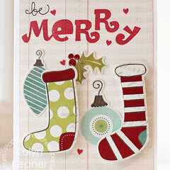 Be Merry Stockings Card