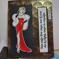 Mae West B day card
