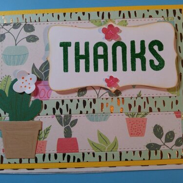 Botanical Thank you card #1