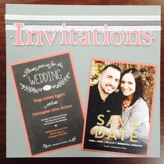 Wedding Save the Date and Invitations