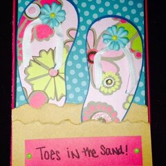 Toes in The Sand card