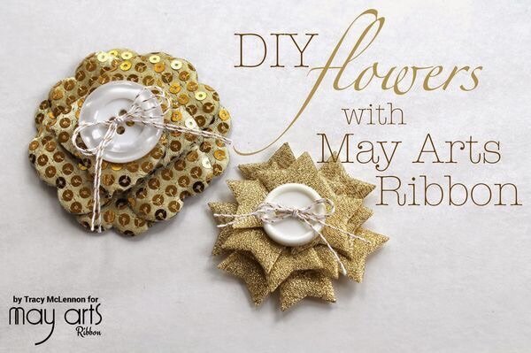 DIY Flowers with May Arts Ribbon