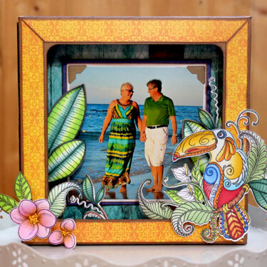 Tropical Paradise Shadowbox