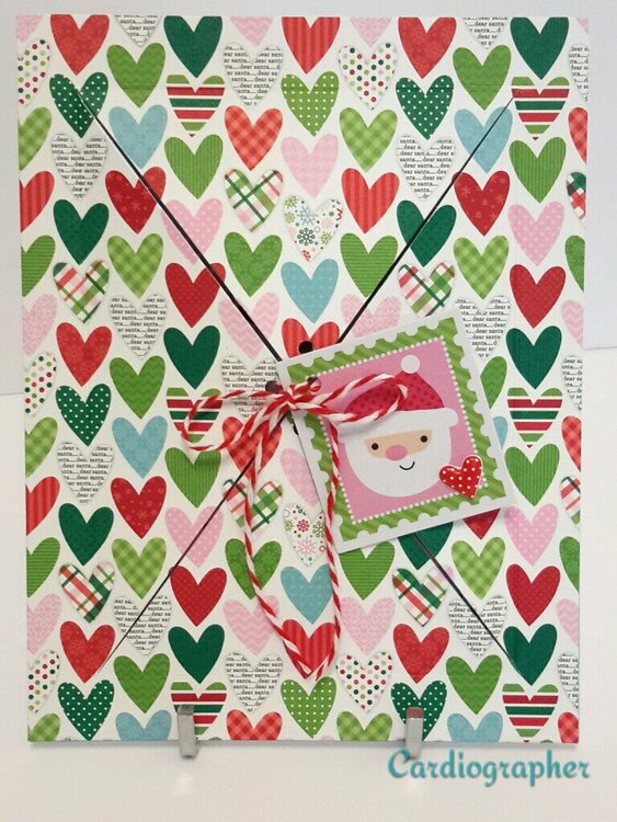 Folded front Christmas cards