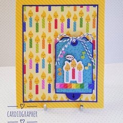 Birthday candles - double slider tag