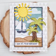 Seaside birthday card