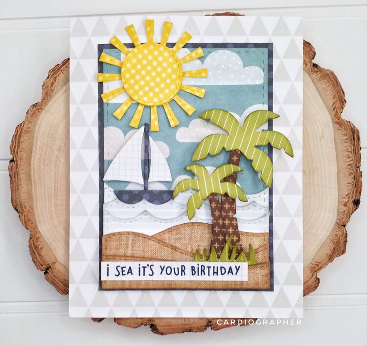 Seaside birthday card