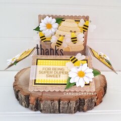Bee pop-up box card